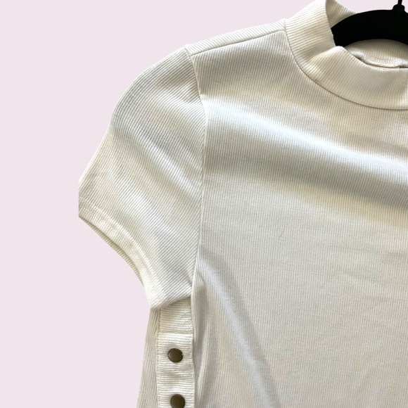 We the Free Mock Neck Short Sleeved Shirt - Picture 2 of 9